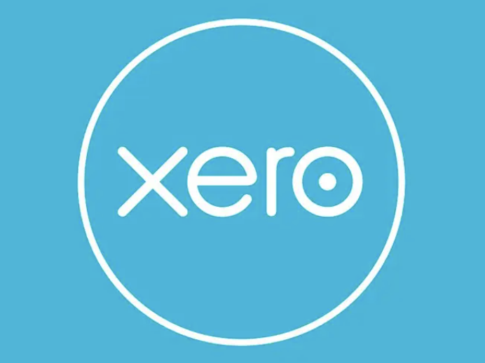Xero written in white in a circle on a blue background