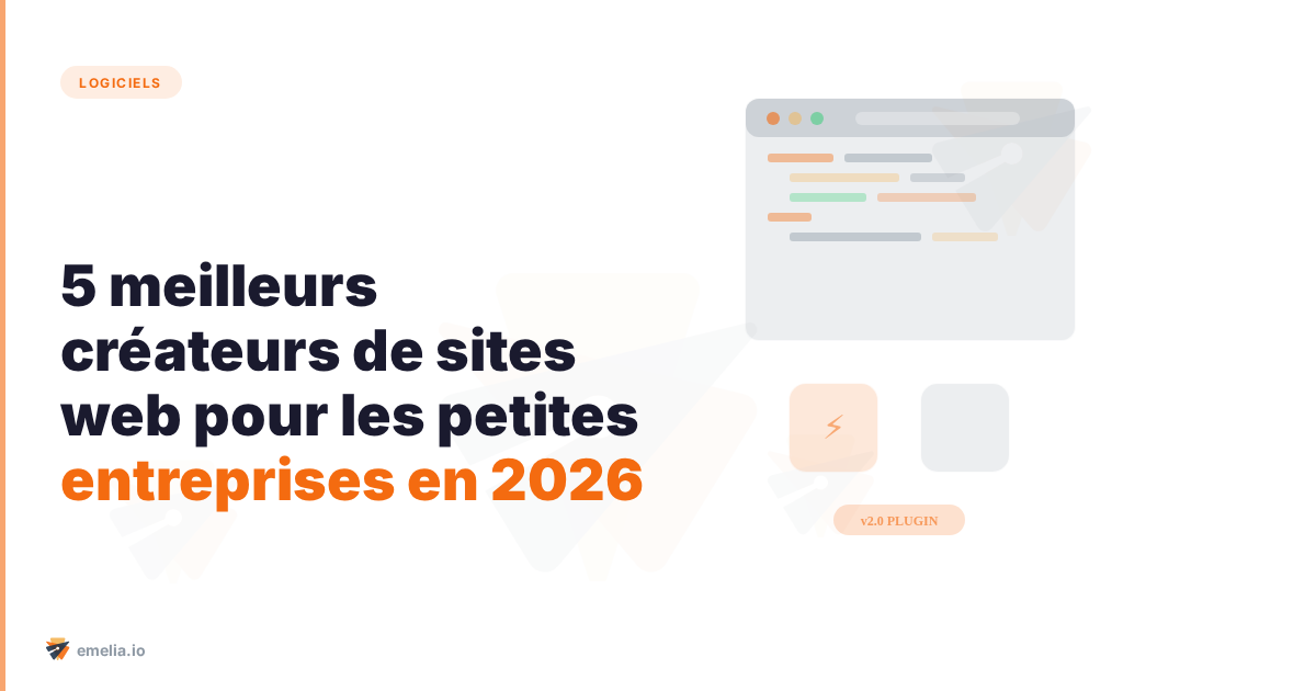 Les 5 meilleurs créateurs de sites web pour les petites entreprises en 2026