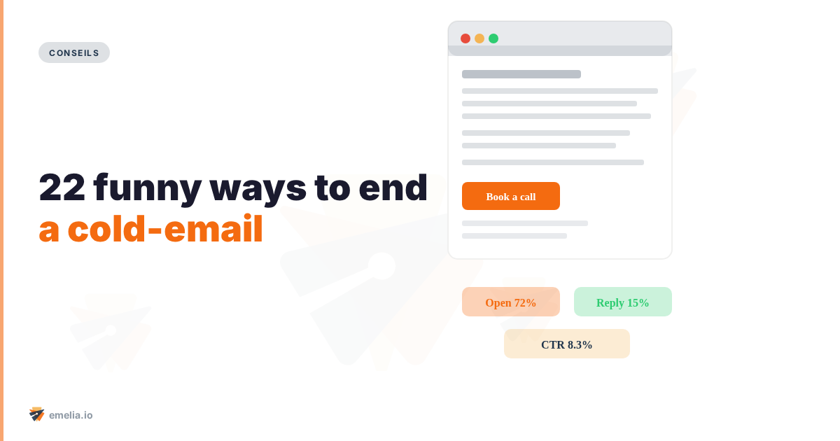 22 funny ways to end a cold-email