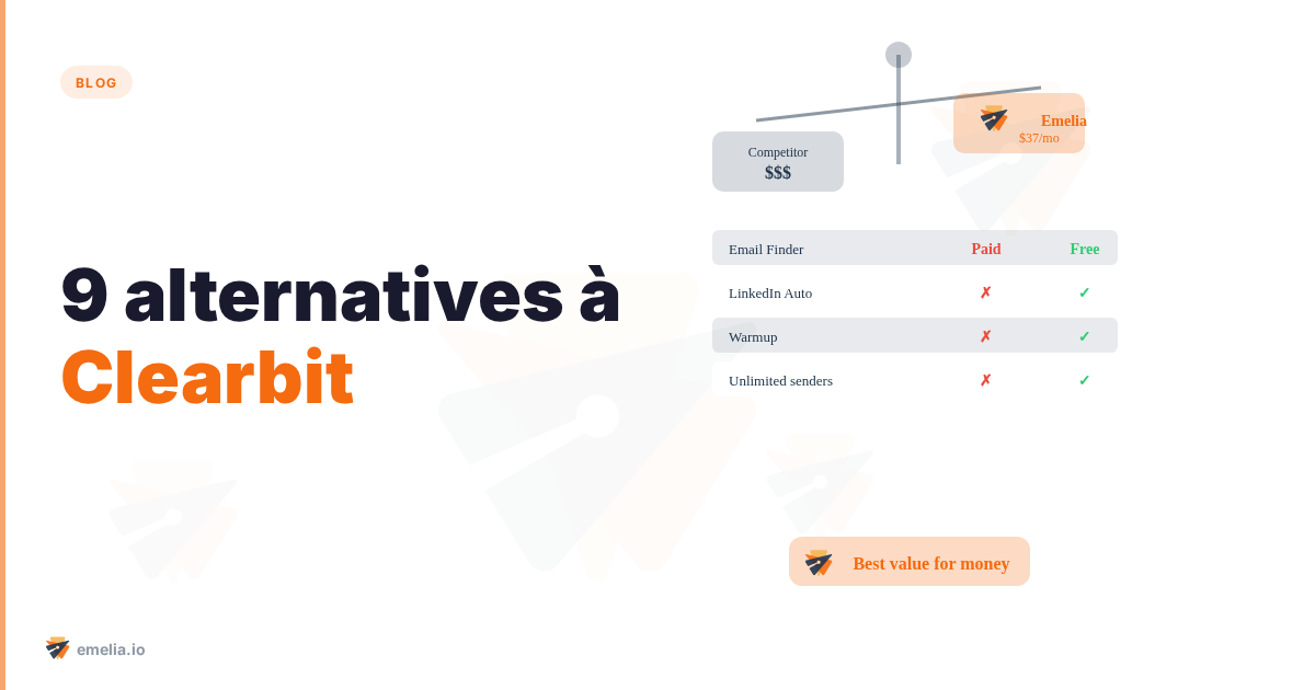 9 alternatives à Clearbit qui transformeront votre prospection B2B (dont une à ne pas manquer !)