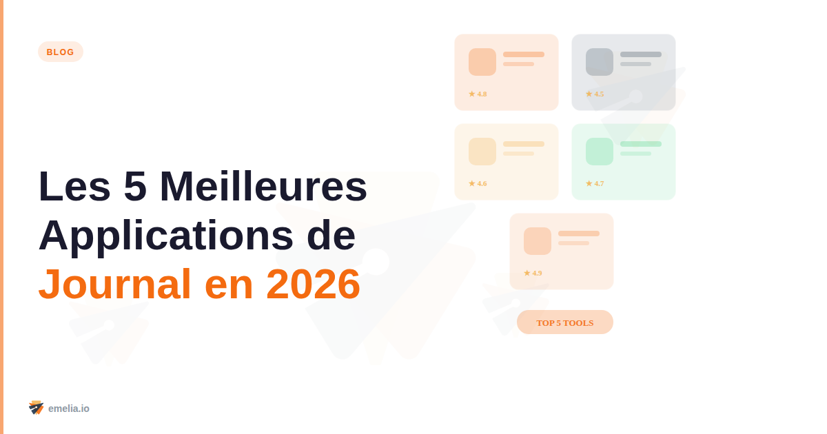 Les 5 meilleures applications de journal en 2026 