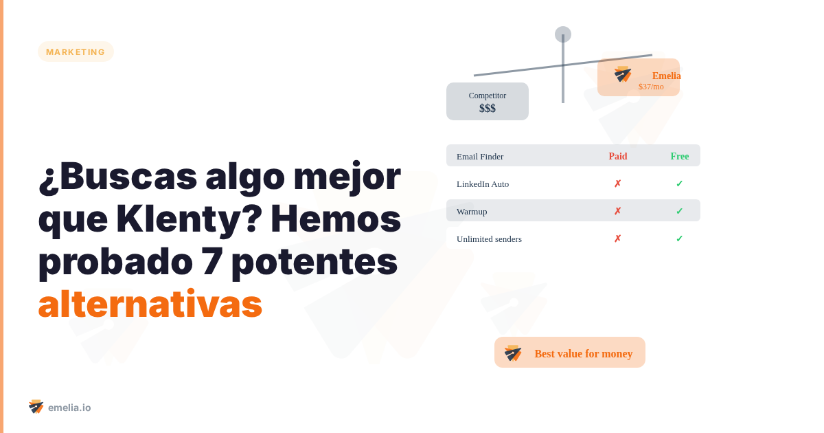 ¿Buscas algo mejor que Klenty? Hemos probado 7 potentes alternativas.