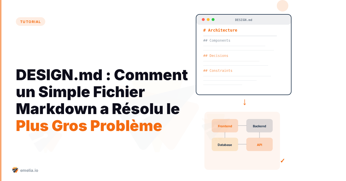DESIGN.md : Comment un Simple Fichier Markdown a Résolu le Plus Gros Problème du Vibe Coding 