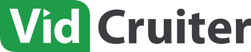 VidCruiter is written in white in a green bubble and Cruiter is written in black, all on a white background.