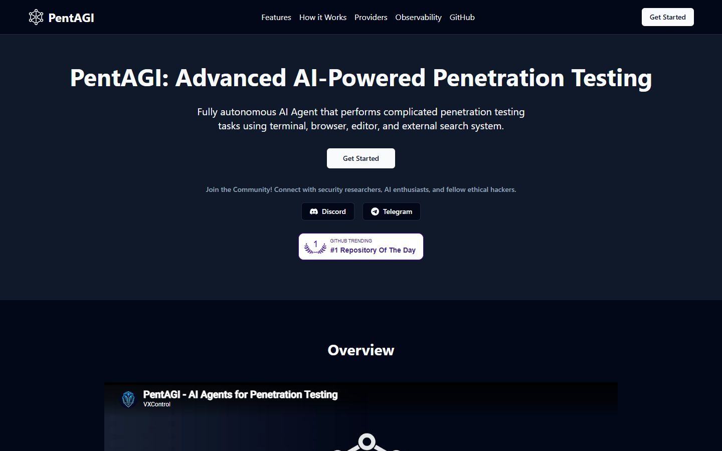 PentAGI - AI Penetration Testing Platform
