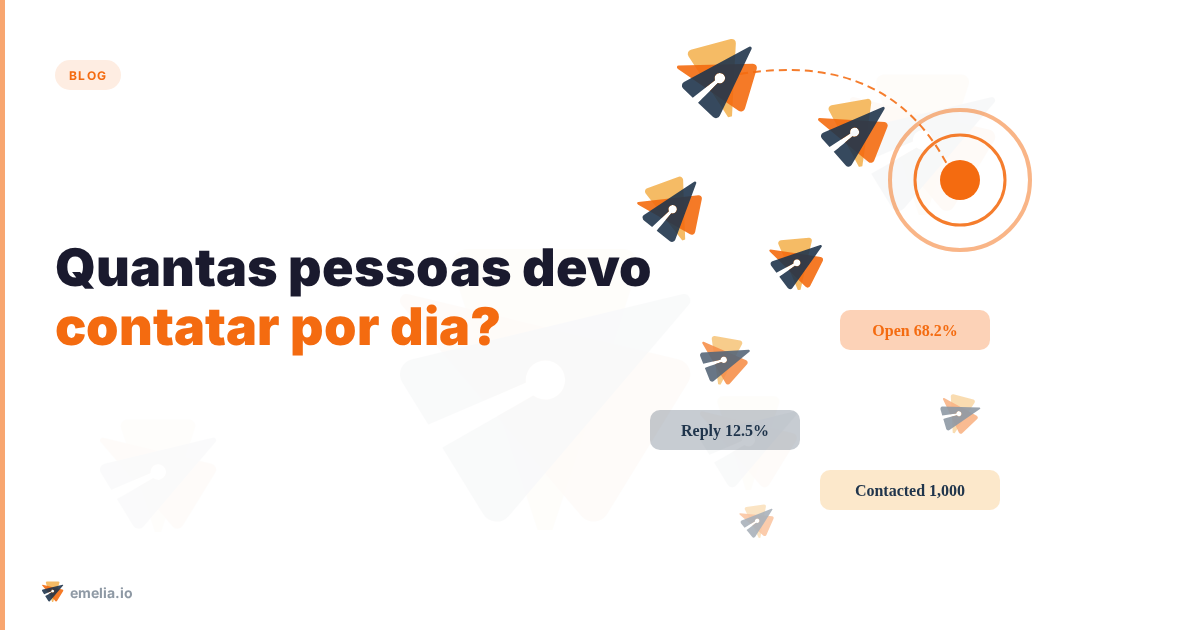 Quantas pessoas devo contatar por dia?