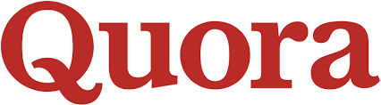 Quora ecris en rouge sur fond blanc