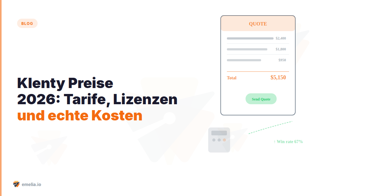 Klenty Preise 2026: Tarife, Lizenzen und echte Kosten pro Nutzer