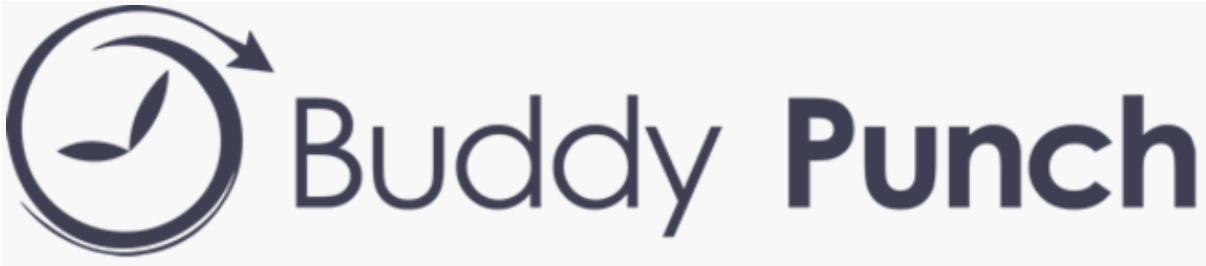 Buddy Punch written in blue on a white background