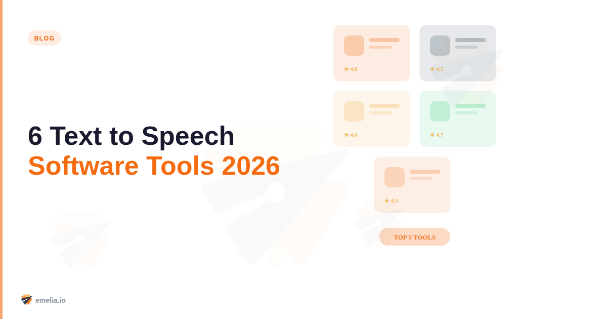 6 Text to Speech Software Tools That'll Actually Make Your Content Sing in 2026