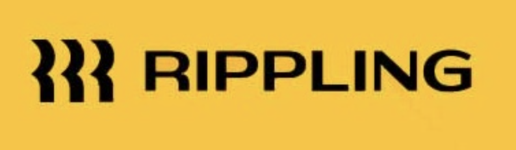 Rippling written in black on a yellow background