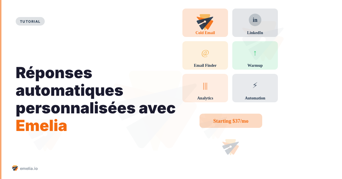 Réponses automatiques personnalisées avec Emelia : découvrez Magic Reply et Auto Magic Reply