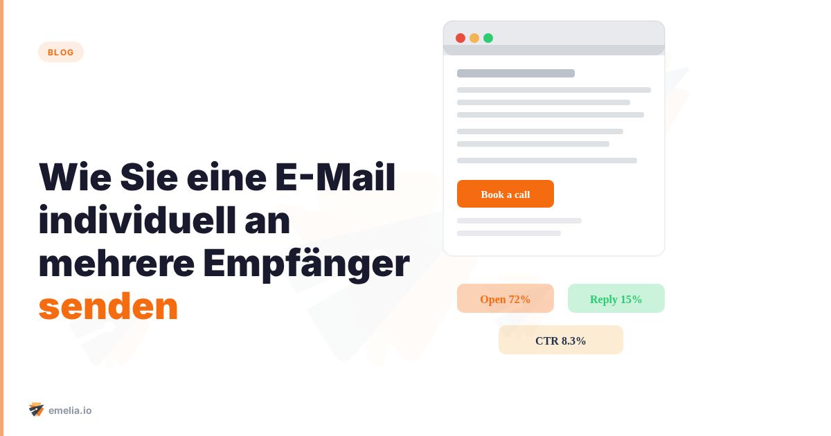 Wie Sie eine E-Mail individuell an mehrere Empfänger senden