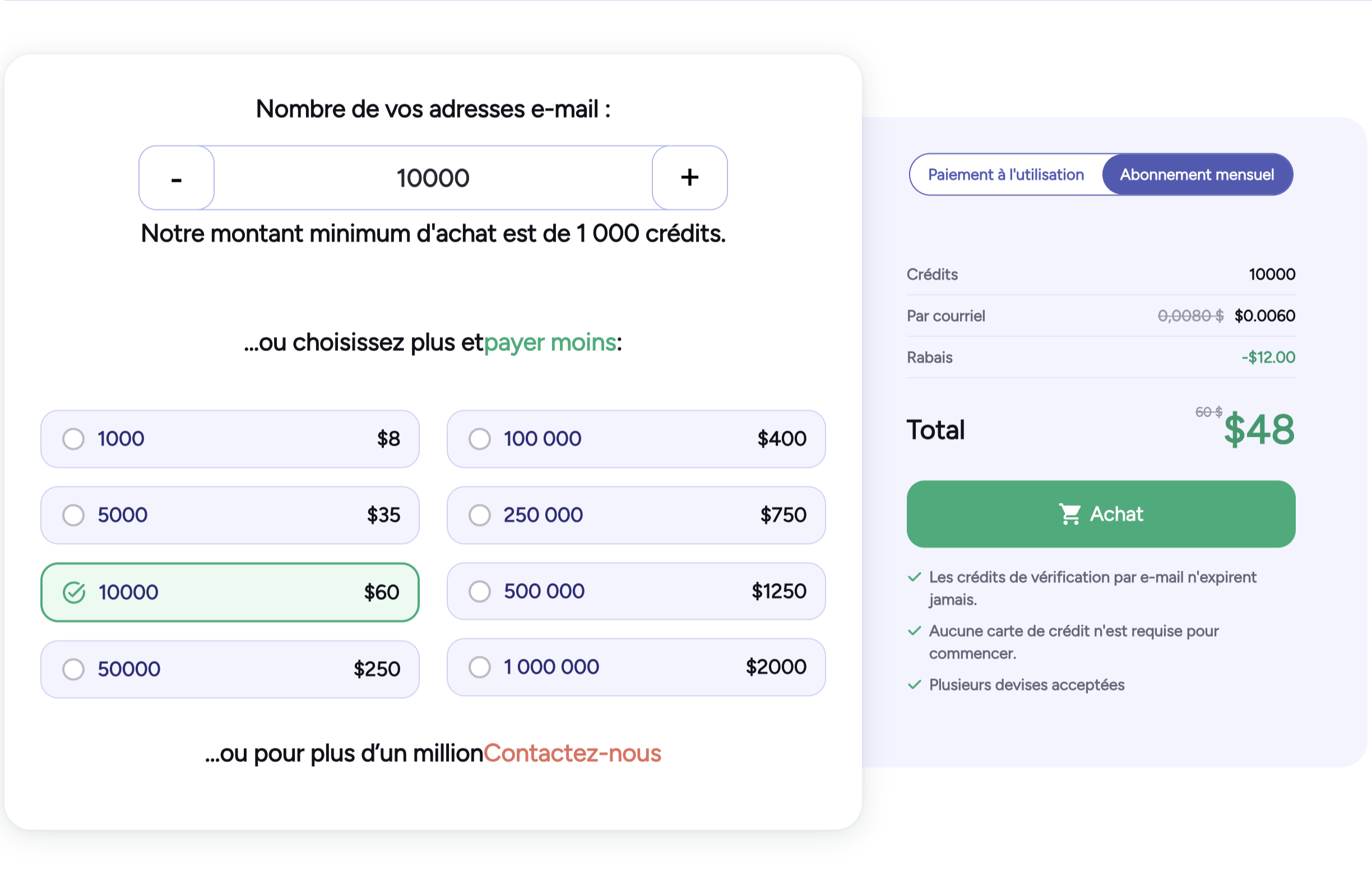 Les prix de Bouncer