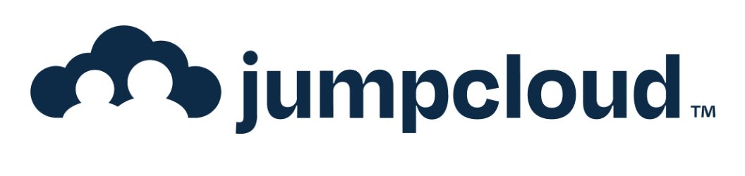 Small blue cloud and Jumpcloud also written in blue, all on a white background