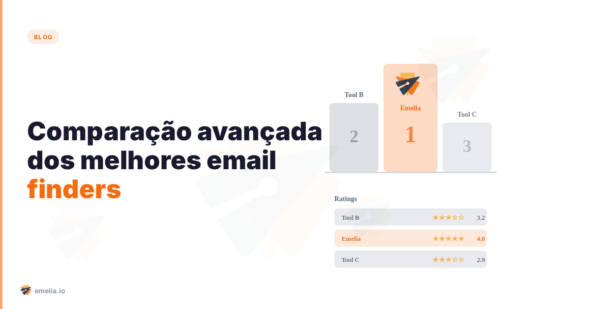 Comparação avançada dos melhores email finders (enriquecedores de e-mails)