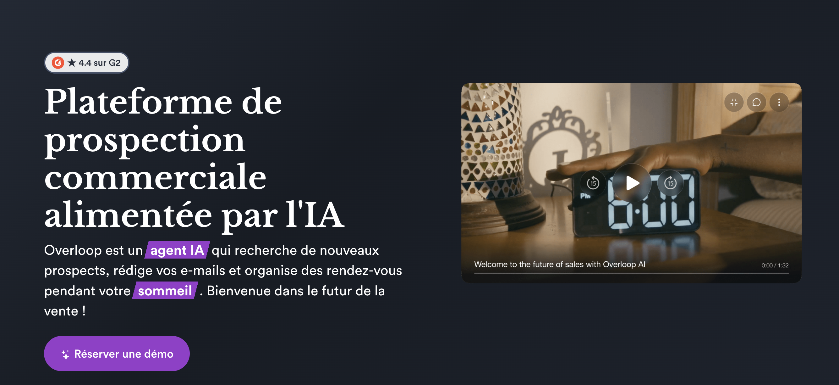 Capture d'écran site web Overloop