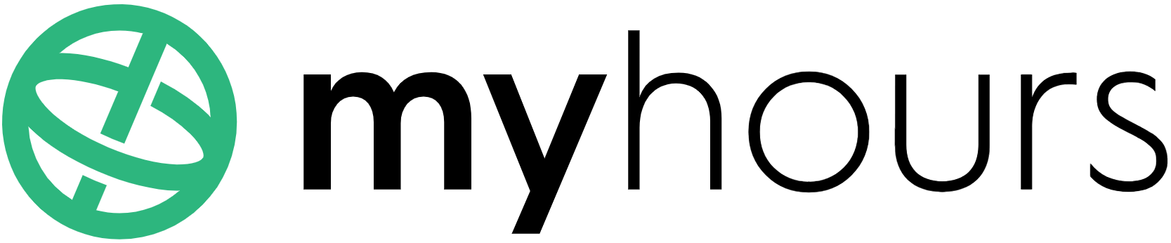 
Myhours written in black on a white background
