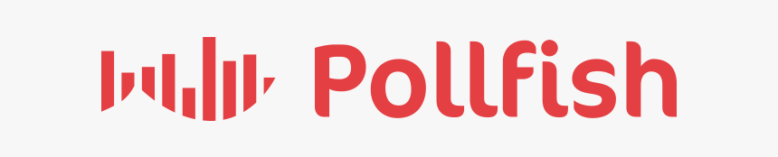 Pollfish written in red on a white background