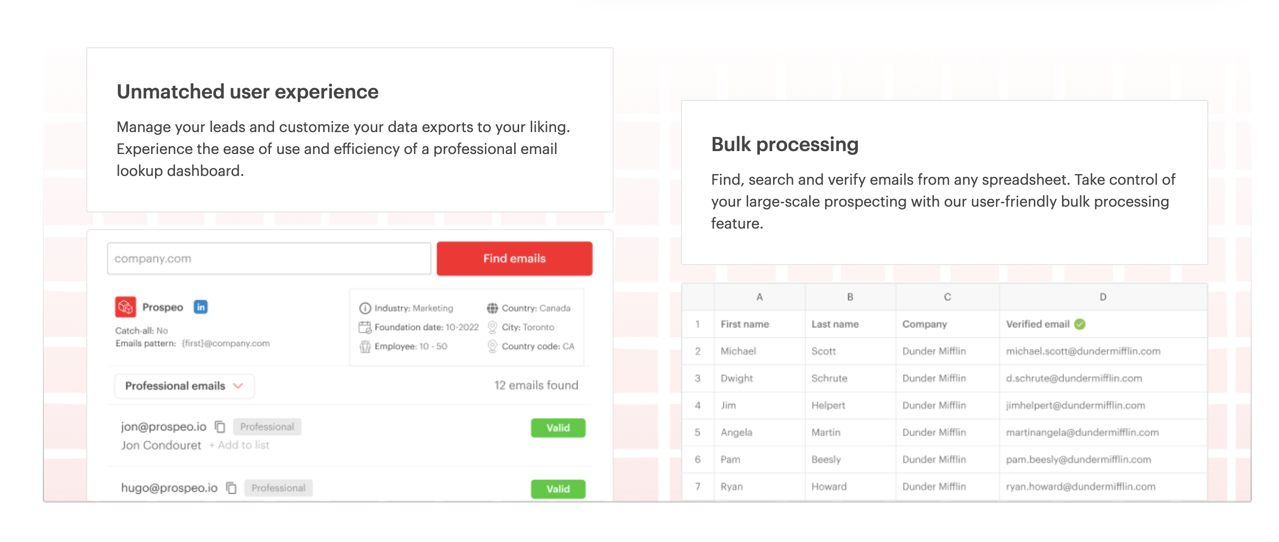 Screen shot Prospeo scraper