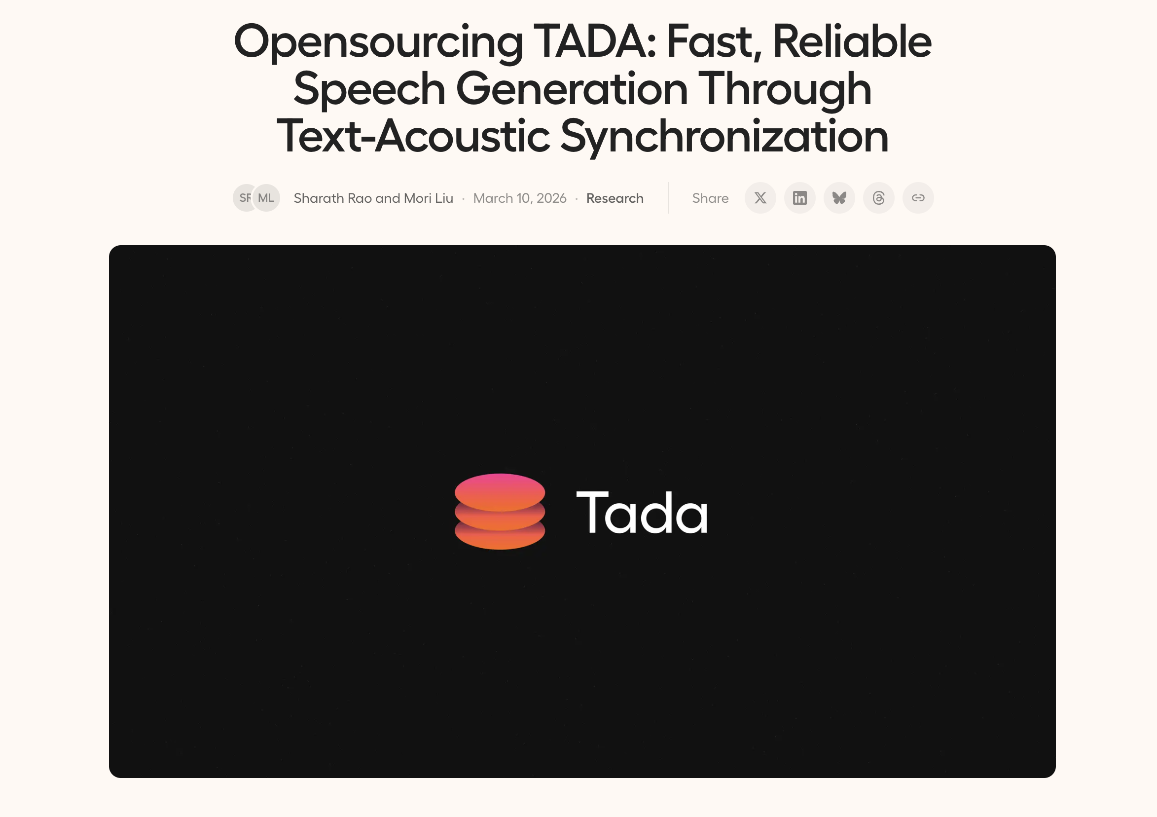 Dashboard of Hume for Tada