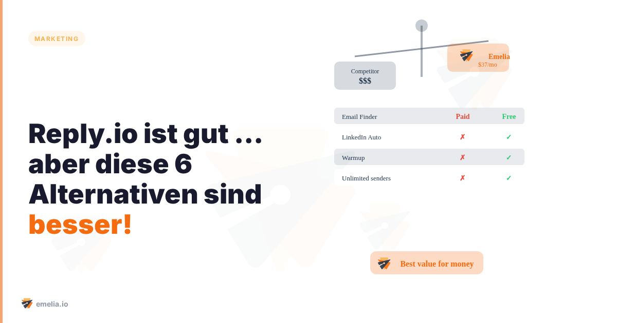 Reply.io ist gut ... aber diese 6 Alternativen sind besser!