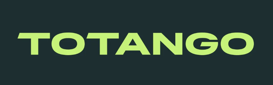 Totango written in light green on a dark green background