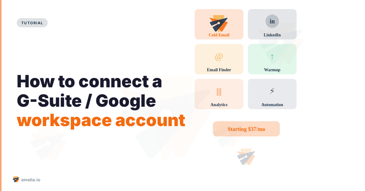 How to connect a G-Suite / Google workspace account