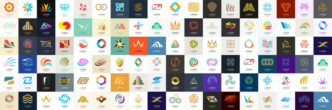 Planche avec plus de 70 logos 
