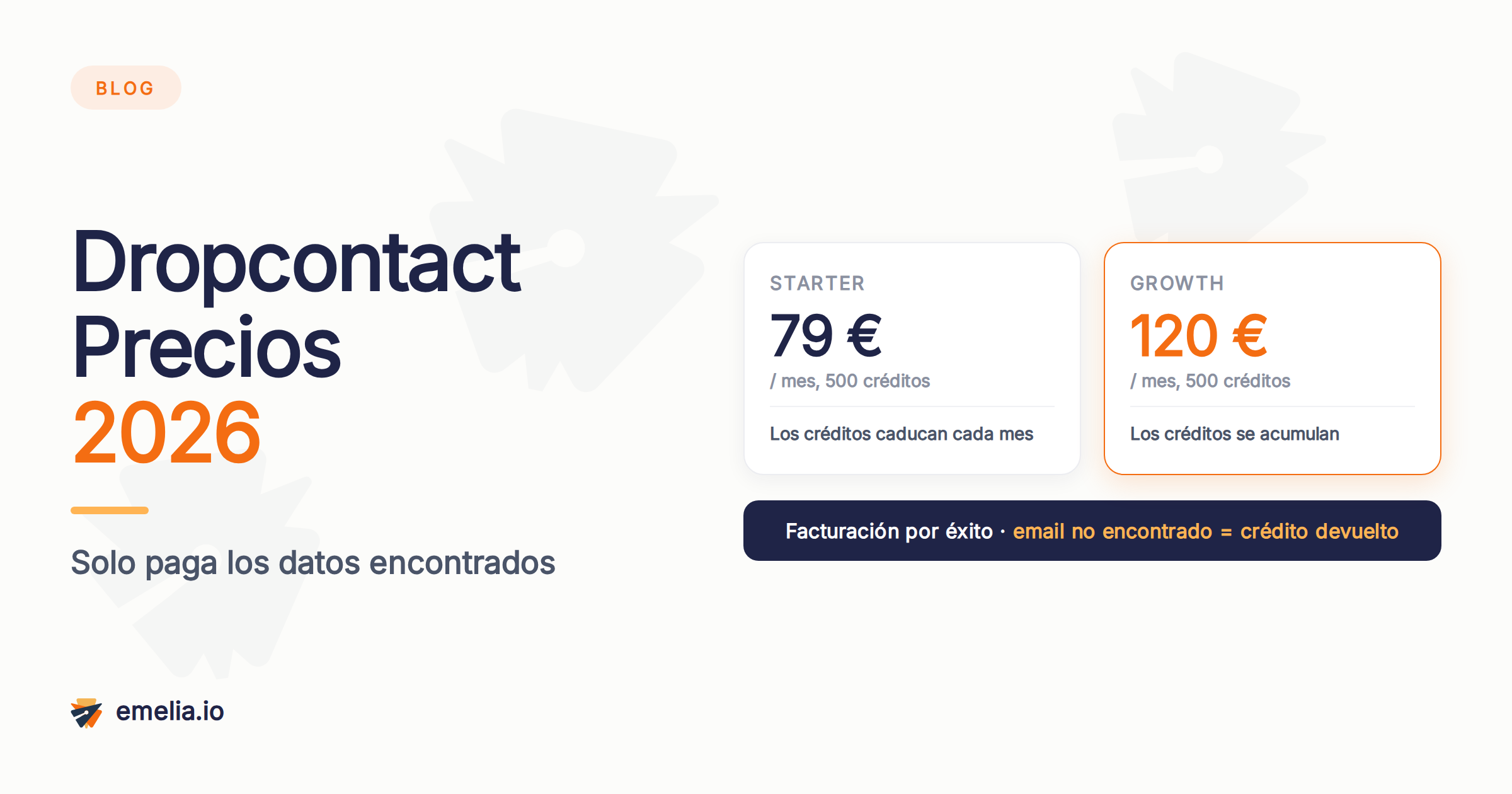 Dropcontact Precios 2026: créditos, facturación por éxito y coste real