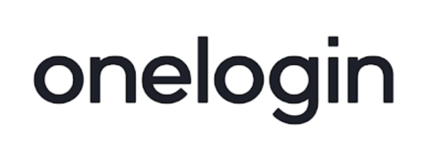 Onelogin written in black on a white background