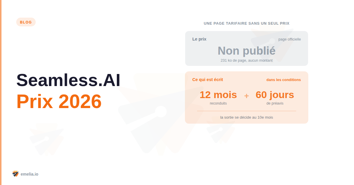 Seamless.AI Prix 2026 : tarifs opaques et coût réel par licence