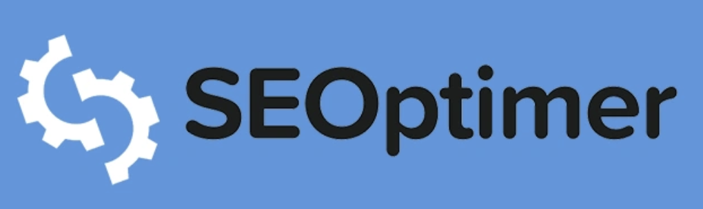 SEOptimer written in black on a blue background
