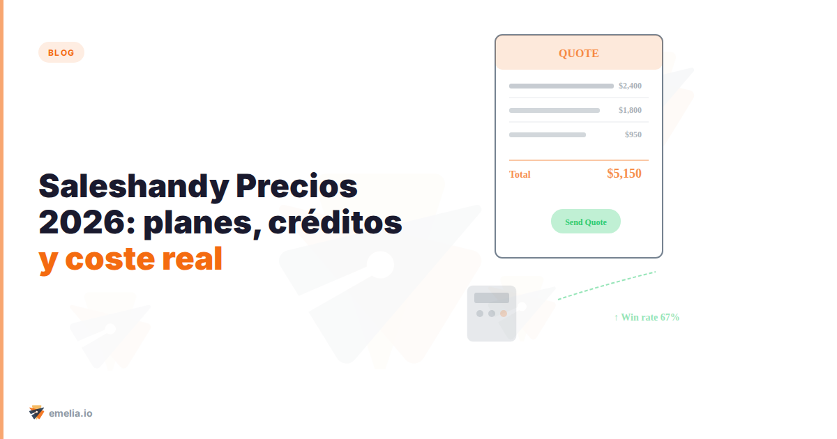 Saleshandy Precios 2026: planes, créditos y coste real por envío