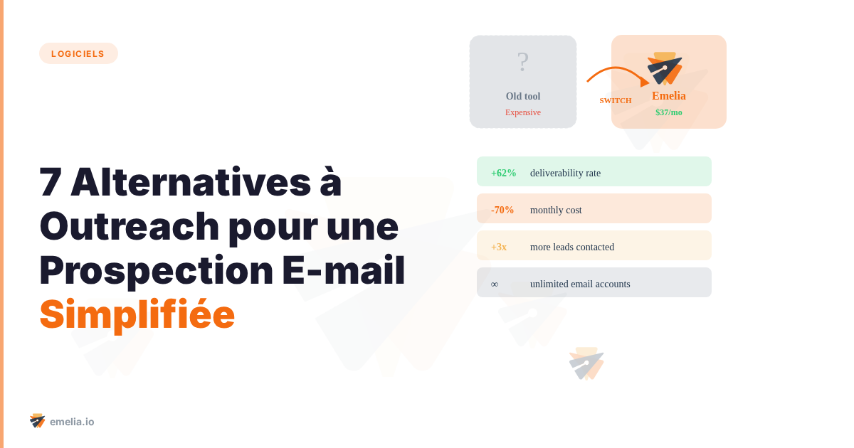 7 Alternatives à Outreach pour une Prospection E-mail Simplifiée
