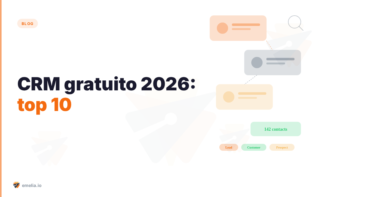 CRM gratuito 2026: top 10 (e combo cold email para começar)