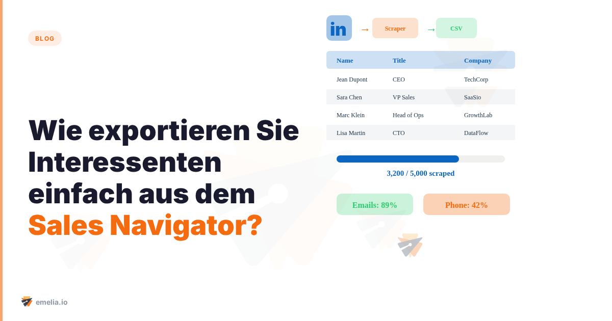 Wie exportieren Sie Interessenten einfach aus dem Sales Navigator?