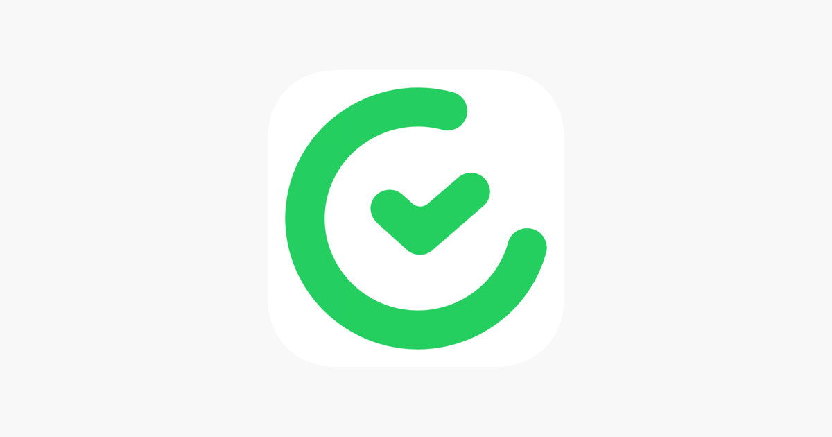 green clock on white background
