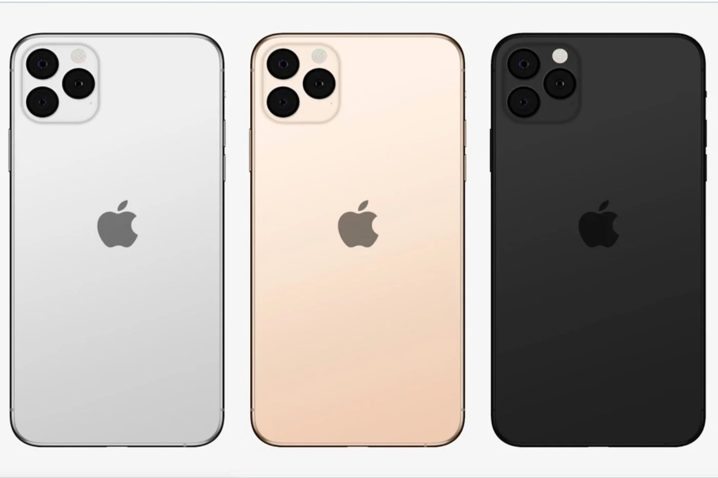 Photo of three iPhones in different colors