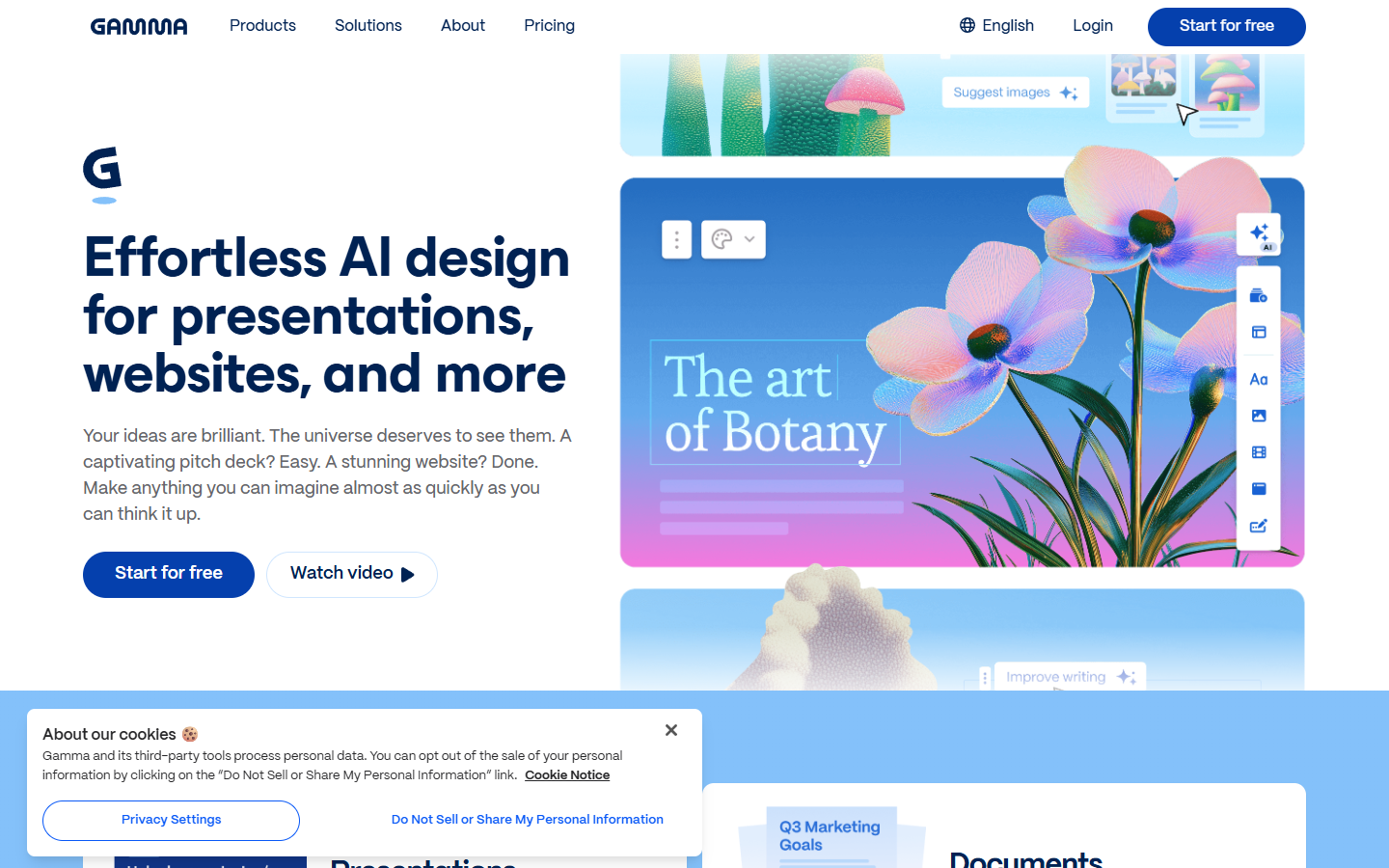 Gamma Imagine - AI Design Platform