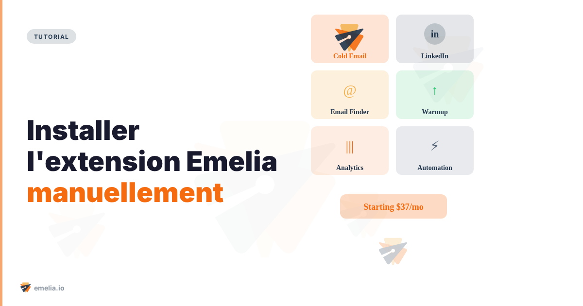 Installer l'extension Emelia manuellement