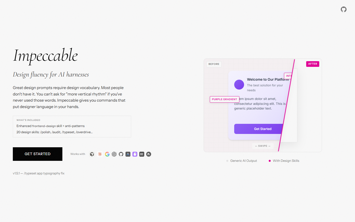 Impeccable.style - Design Fluency for AI Harnesses