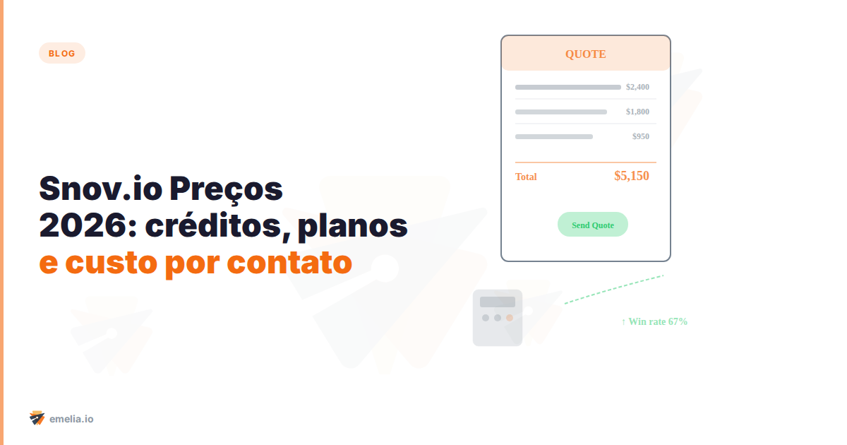 Snov.io Preços 2026: créditos, planos e custo real por contato