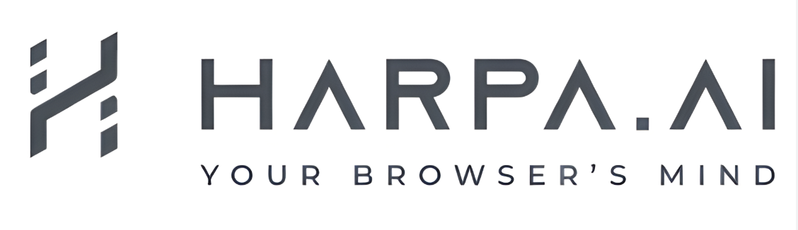 Harpa.AI written in gray on a white background lengthwise