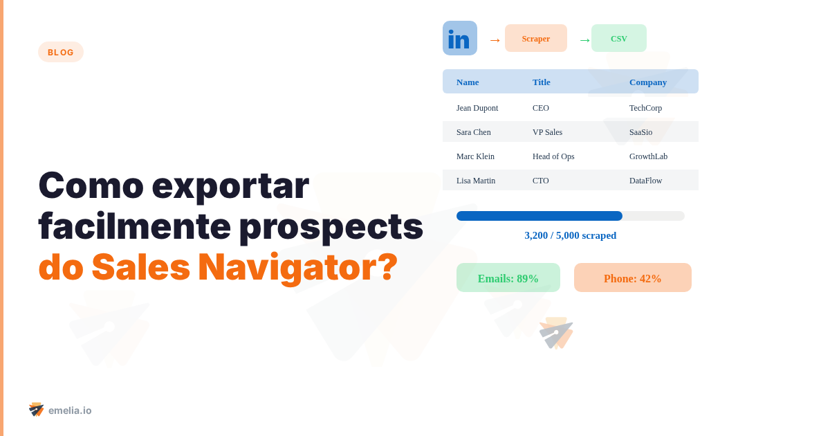 Como exportar facilmente prospects do Sales Navigator?