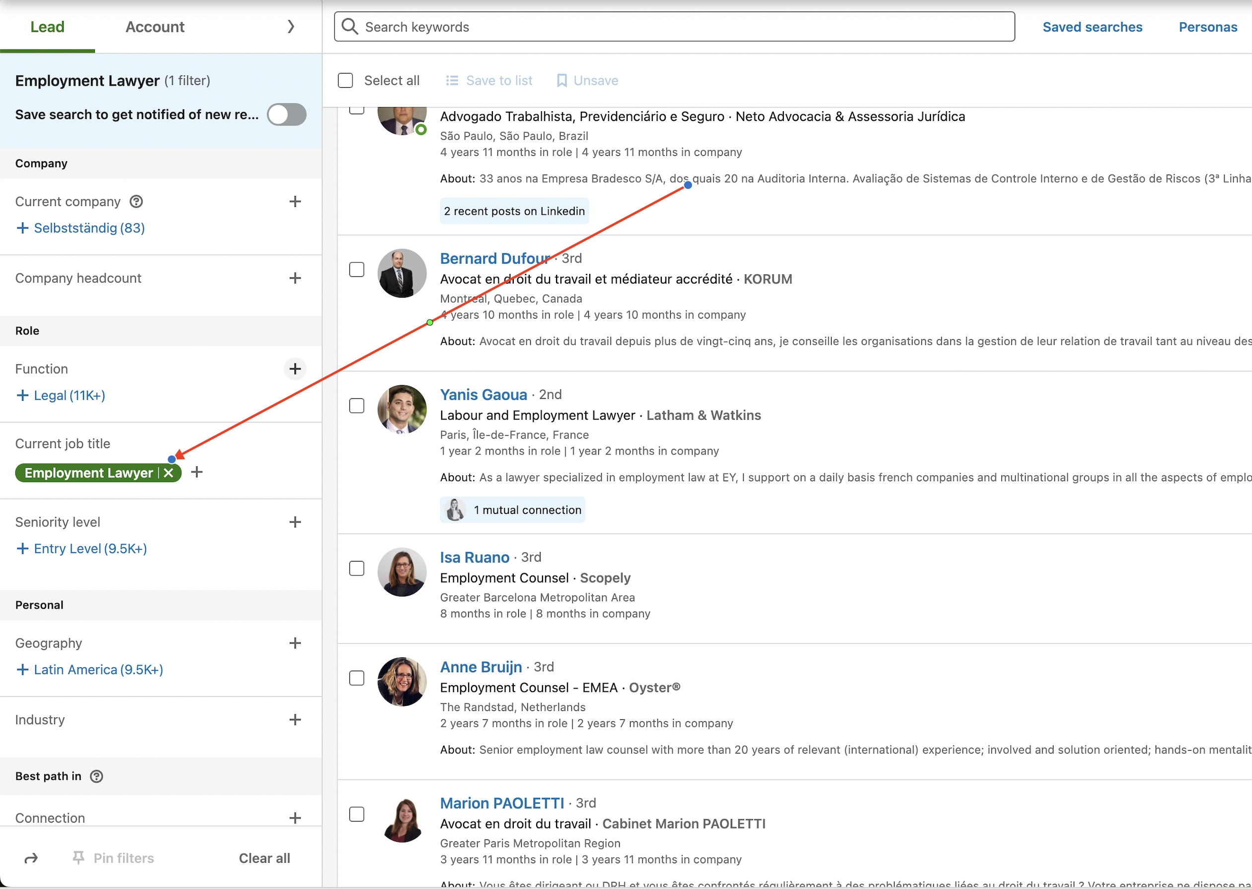 Linkedin Sales Nav