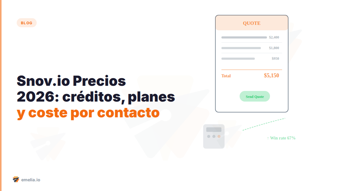 Snov.io Precios 2026: créditos, planes y coste real por contacto