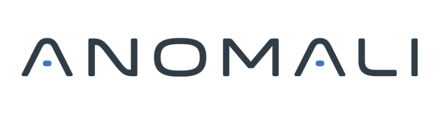 Anomali written in black on a white background