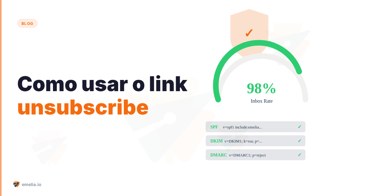 Como usar o link unsubscribe