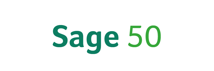 Sage written in dark green and 50 in light green